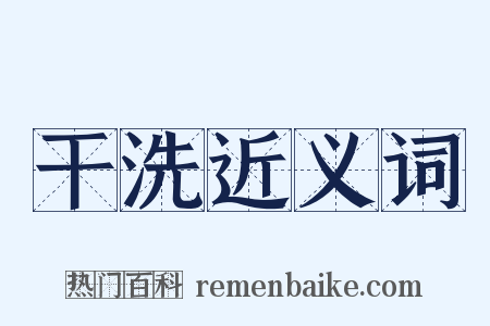 干洗近义词是什么意思的图片